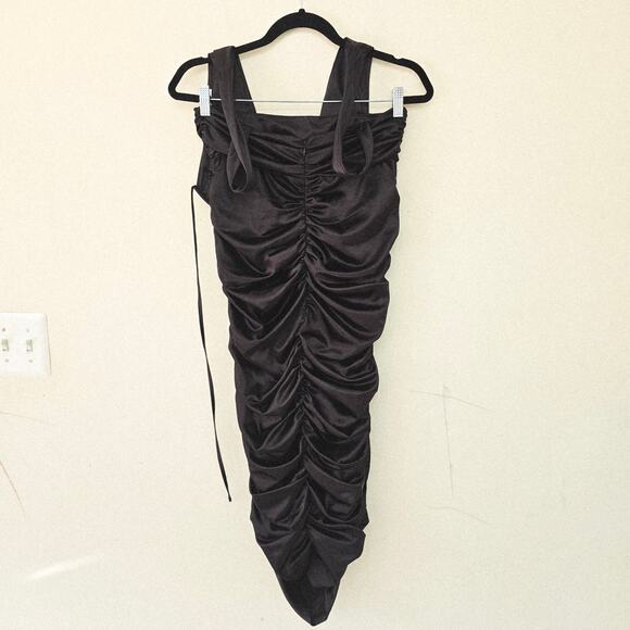 Michael Costello x Revolve Marta Midi Dress In Black Women's Size L - Picture 5 of 9